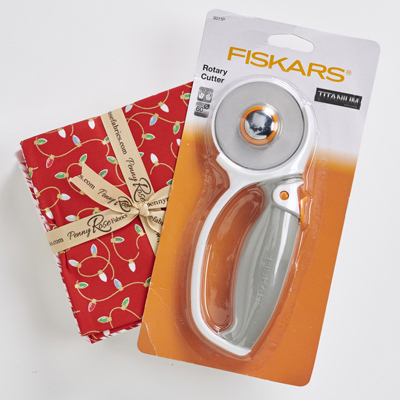 Santa Clause Lane FQ & rotary cutter